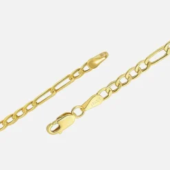 10K Yellow Gold 2.9mm 18" Hollow Figaro Chain