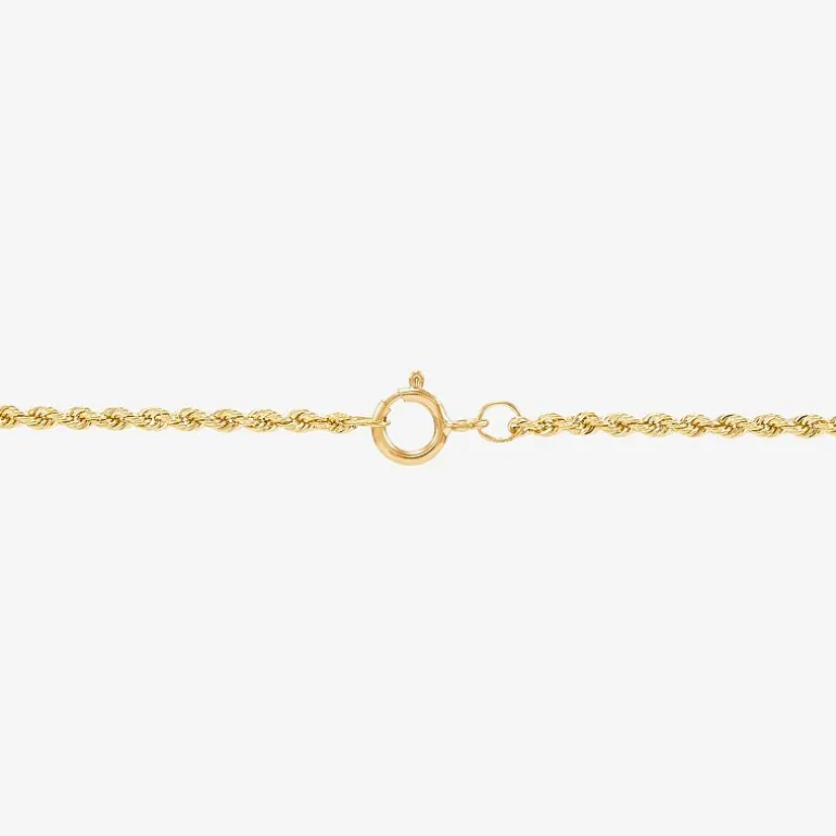 14K Yellow Gold 18-24" 1.35mm Hollow Rope Chain Necklace