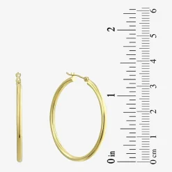 10K Yellow Gold 39mm Hoop Earrings