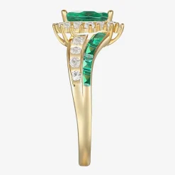 Lab-Created Gemstone 14K Gold Over Silver Cocktail Ring