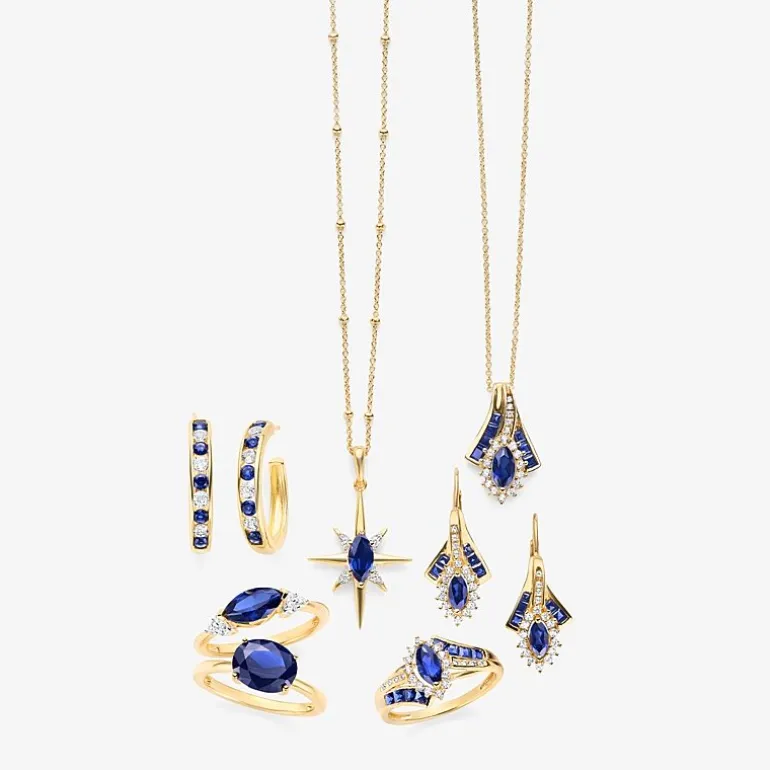 Lab Created Gemstone 14K Gold Over Silver Marquise Drop Earrings