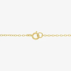Lab Created Gemstone 14K Gold Over Silver 18 Inch Station Necklace