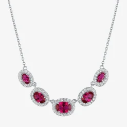 Lab-created Gemstone Sterling Silver 2-pc. Jewelry Set