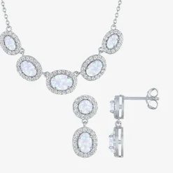 Lab-created Gemstone Sterling Silver 2-pc. Jewelry Set