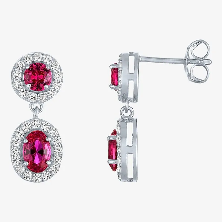 Lab-created Gemstone Sterling Silver 2-pc. Jewelry Set