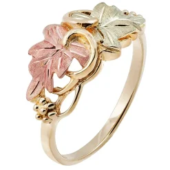 Landstroms Black Hills Gold Womens 10K Gold Cocktail Ring