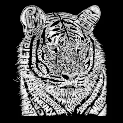 LA Pop Art Big Cats - Mens Word Art Crew Sweatshirt