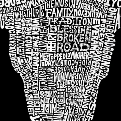 LA Pop Art Country Musics All Time Hits - Mens Word Art Crew Sweatshirt