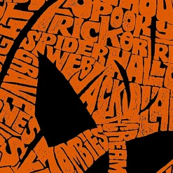 LA Pop Art Evil Pumpkin - Men's Word Art Crew Sweatshirt