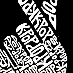 LA Pop Art K-Pop - Men's Word Art Hooded Sweatshirt
