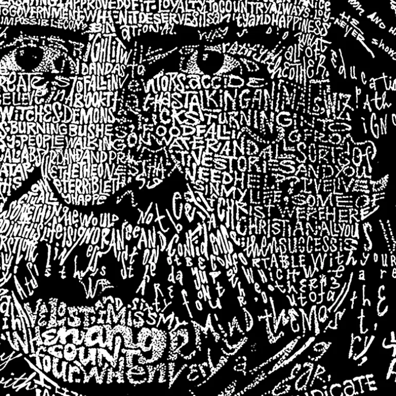 LA Pop Art Mark Twain - Mens Word Art Crew Sweatshirt
