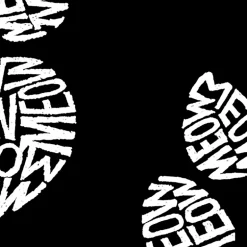 LA Pop Art Meow Cat Prints - Mens Word Art Crew Sweatshirt