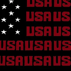 LA Pop Art Usa Flag - Mens Word Art Crew Sweatshirt
