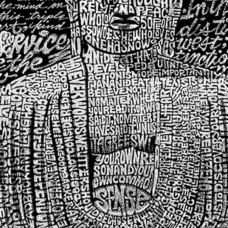 LA Pop Art Zen Buddha - Mens Word Art Crew Sweatshirt