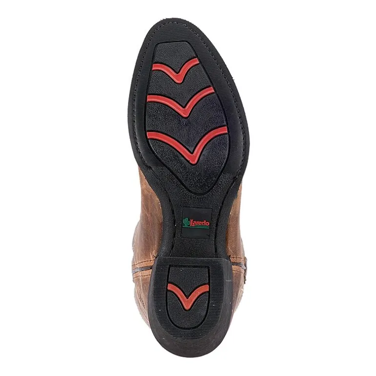 Laredo Mens Birchwood Block Heel Cowboy Boots