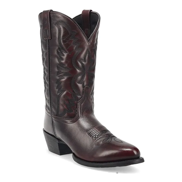 Laredo Mens Birchwood Flat Heel Cowboy Boots
