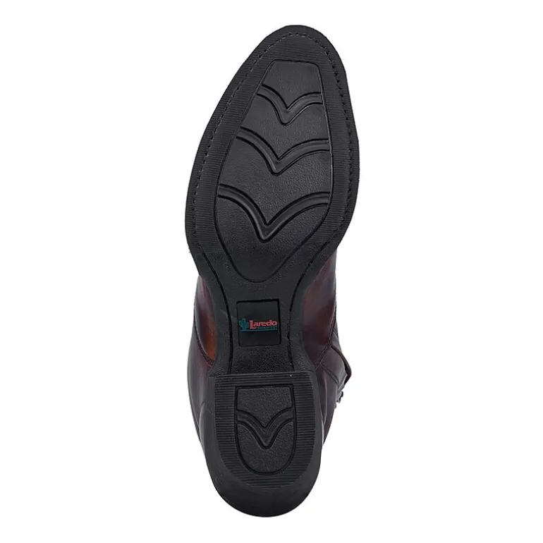 Laredo Mens Fletcher Block Heel Cowboy Boots
