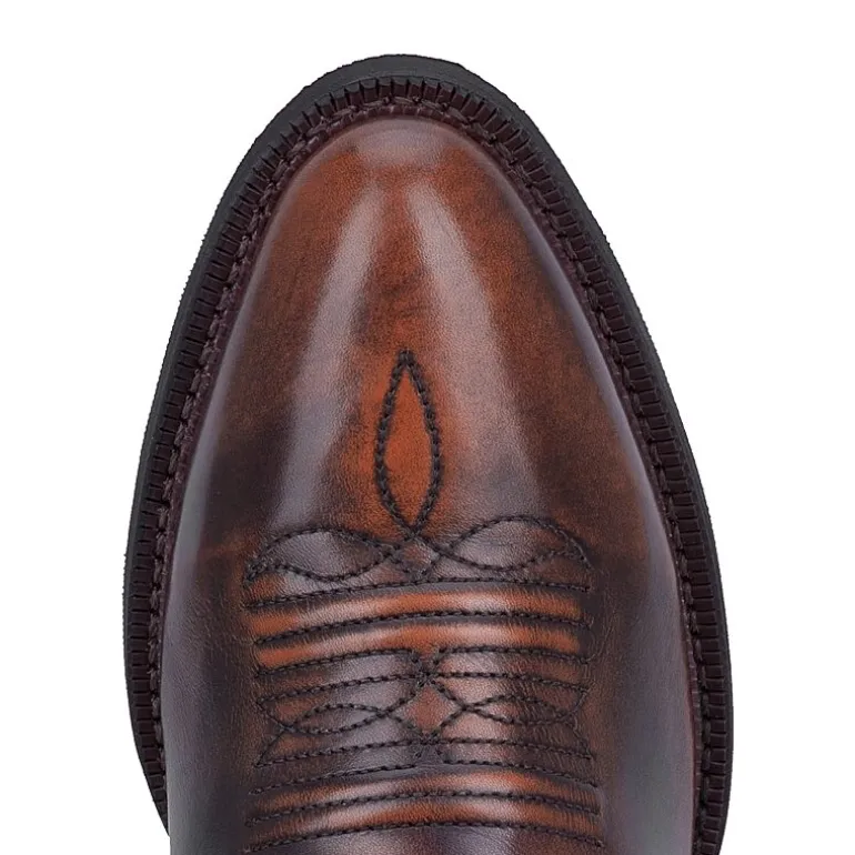 Laredo Mens Fletcher Block Heel Cowboy Boots