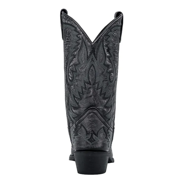 Laredo Mens Garrett Block Heel Cowboy Boots