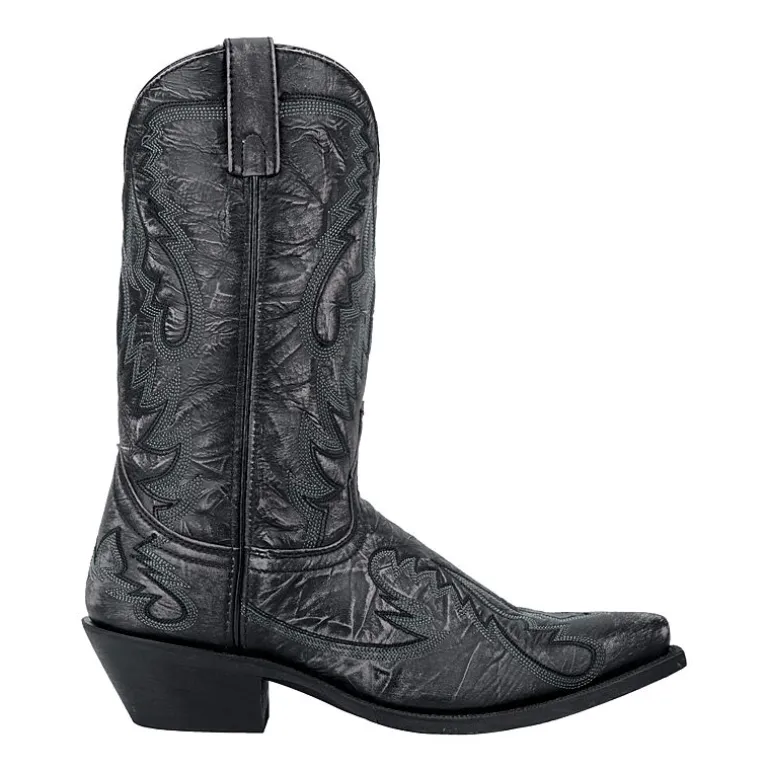 Laredo Mens Garrett Block Heel Cowboy Boots