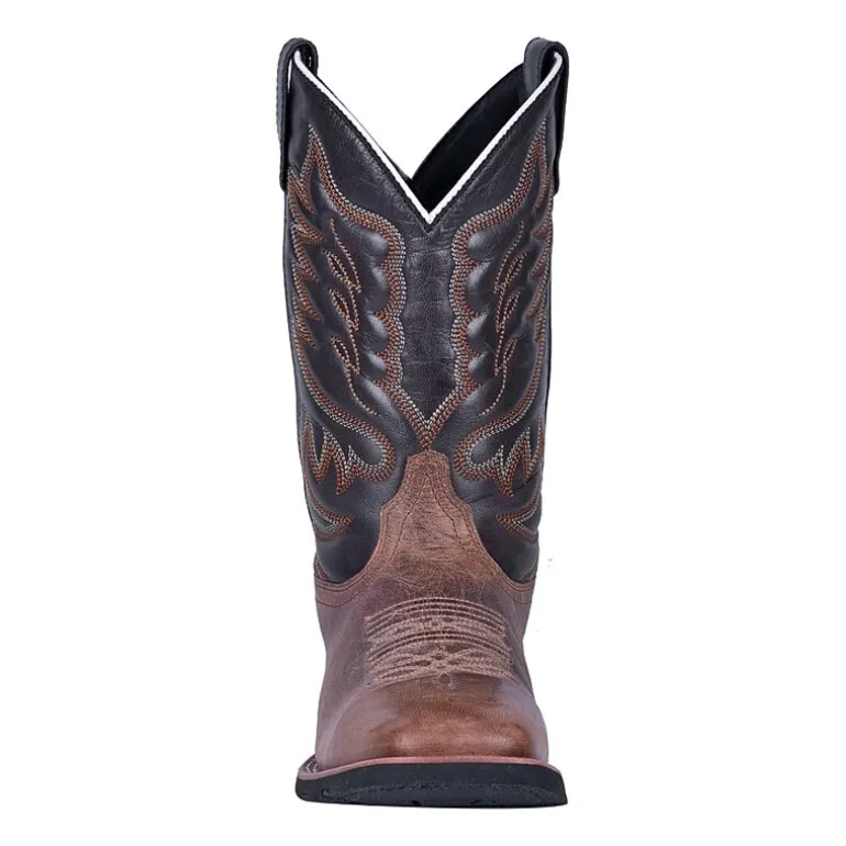 Laredo Mens Montana Block Heel Cowboy Boots
