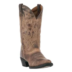 Laredo Womens Maddie Block Heel Cowboy Boots
