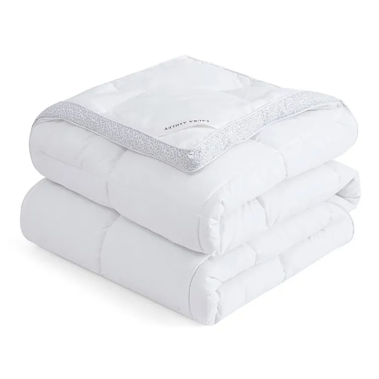 Laura Ashley All Seasons Down Alternative Comforter With Printed Gusset