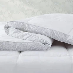 Laura Ashley All Seasons Down Alternative Comforter With Printed Gusset