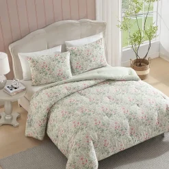Laura Ashley Arden Floral Easy Care Complete Bedding Set with Sheets