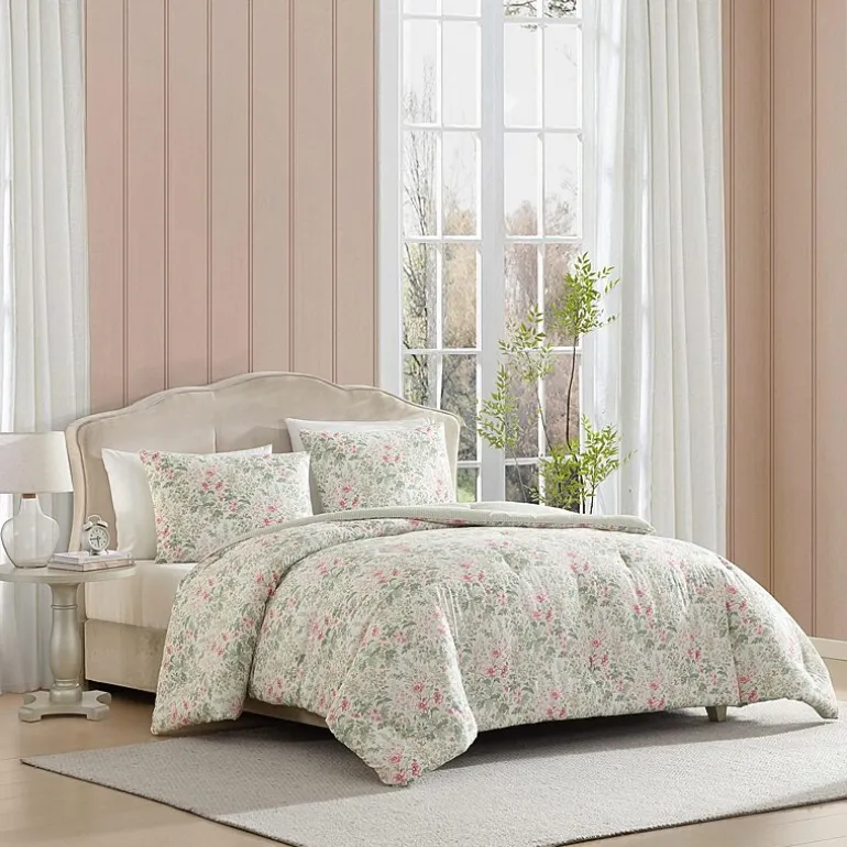 Laura Ashley Arden Floral Easy Care Complete Bedding Set with Sheets