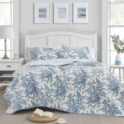 Laura Ashley Bedford Floral Reversible Quilt Set