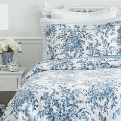 Laura Ashley Bedford Floral Reversible Quilt Set