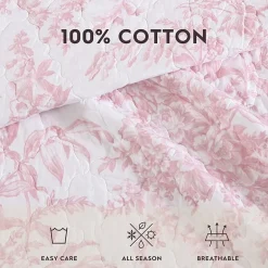 Laura Ashley Bedford Floral Reversible Quilt Set