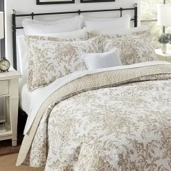 Laura Ashley Bedford Floral Reversible Quilt Set