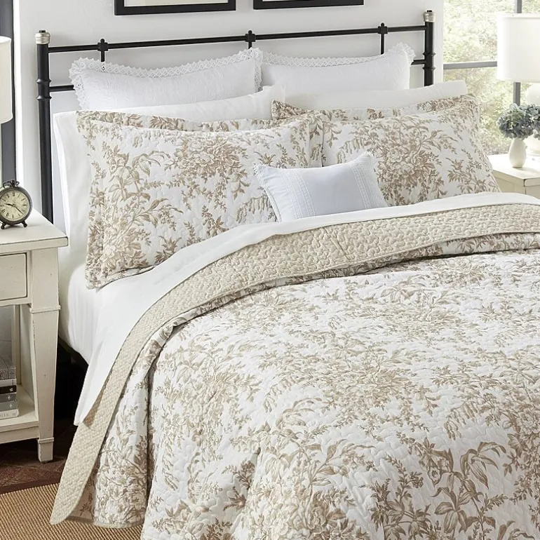 Laura Ashley Bedford Floral Reversible Quilt Set