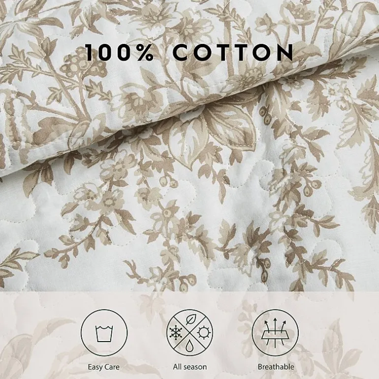 Laura Ashley Bedford Floral Reversible Quilt Set