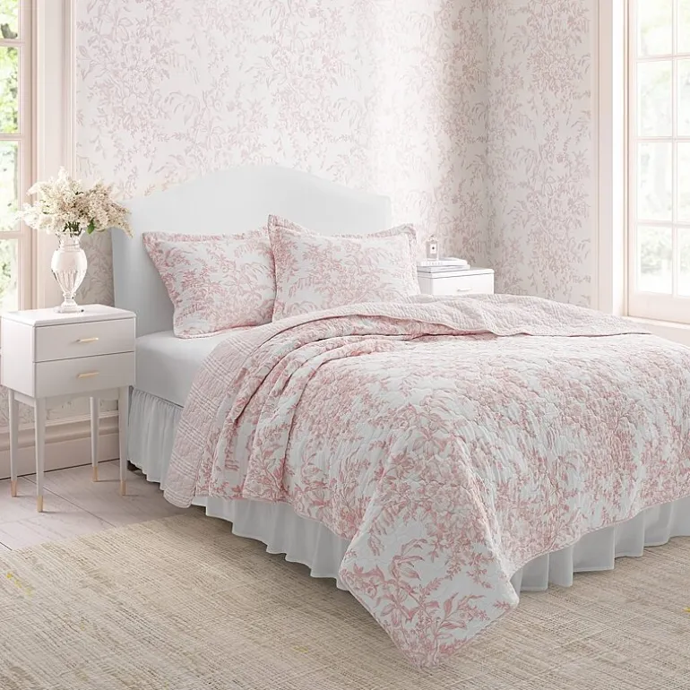 Laura Ashley Bedford Floral Reversible Quilt Set