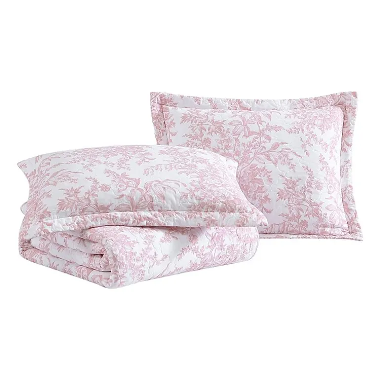 Laura Ashley Bedford Floral Reversible Quilt Set