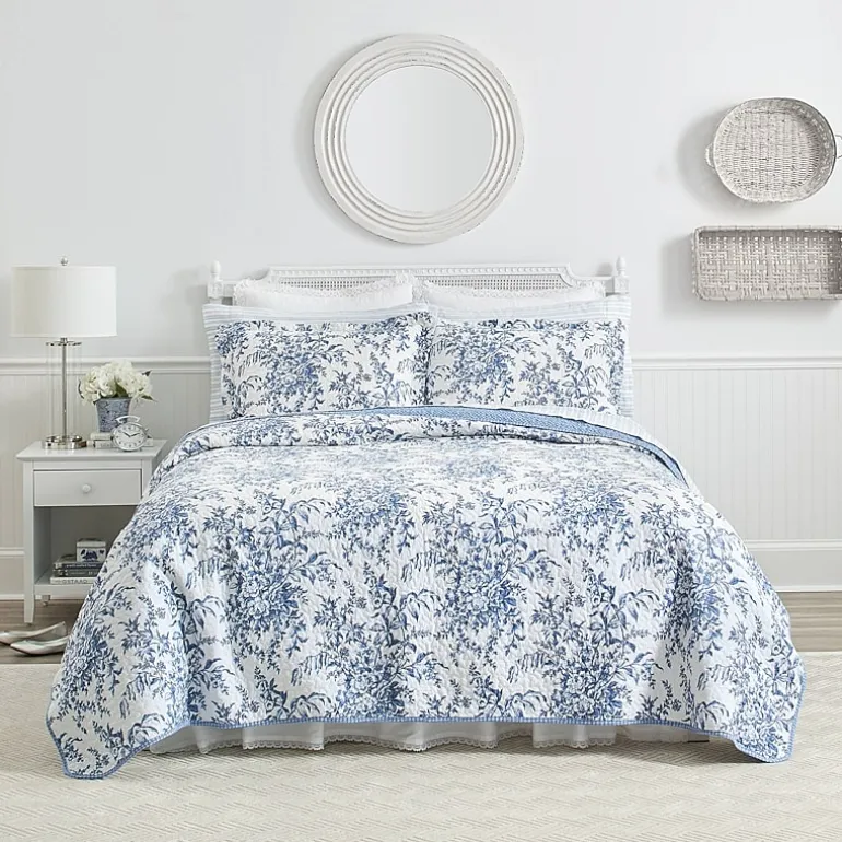 Laura Ashley Bedford Floral Reversible Quilt Set