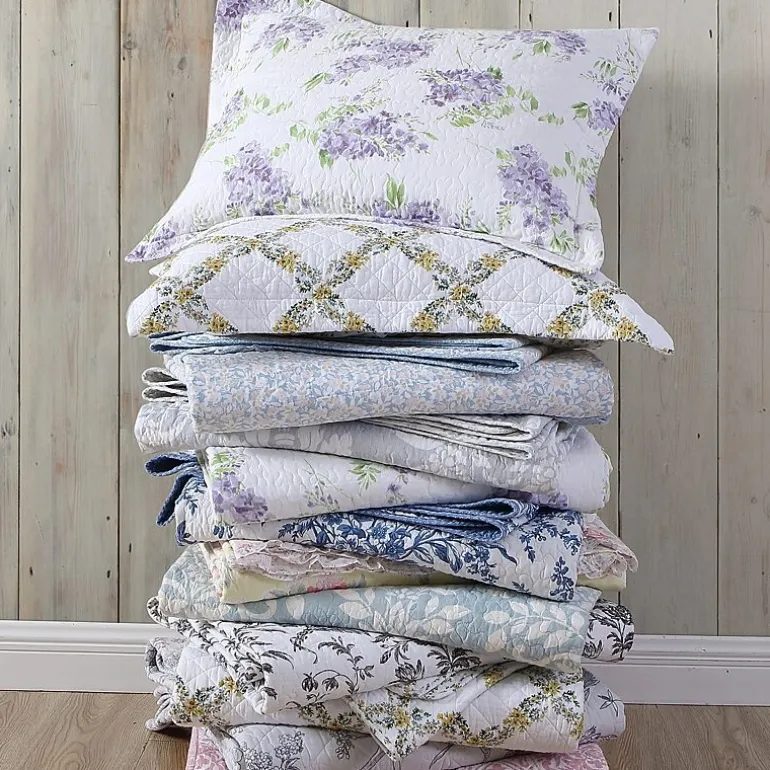 Laura Ashley Bedford Floral Reversible Quilt Set