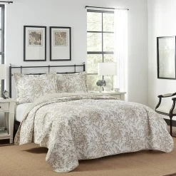 Laura Ashley Bedford Floral Reversible Quilt Set