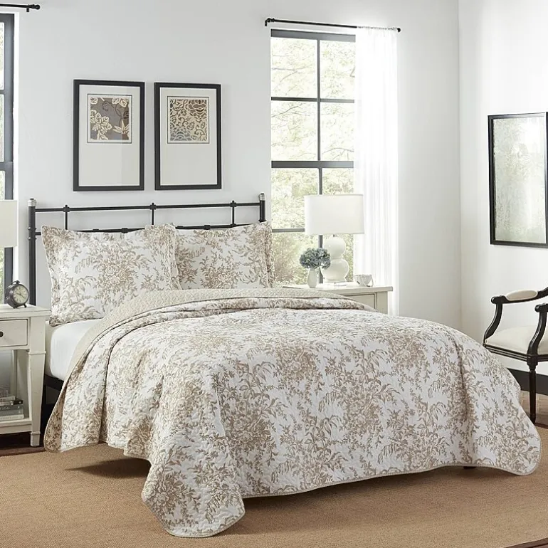 Laura Ashley Bedford Floral Reversible Quilt Set