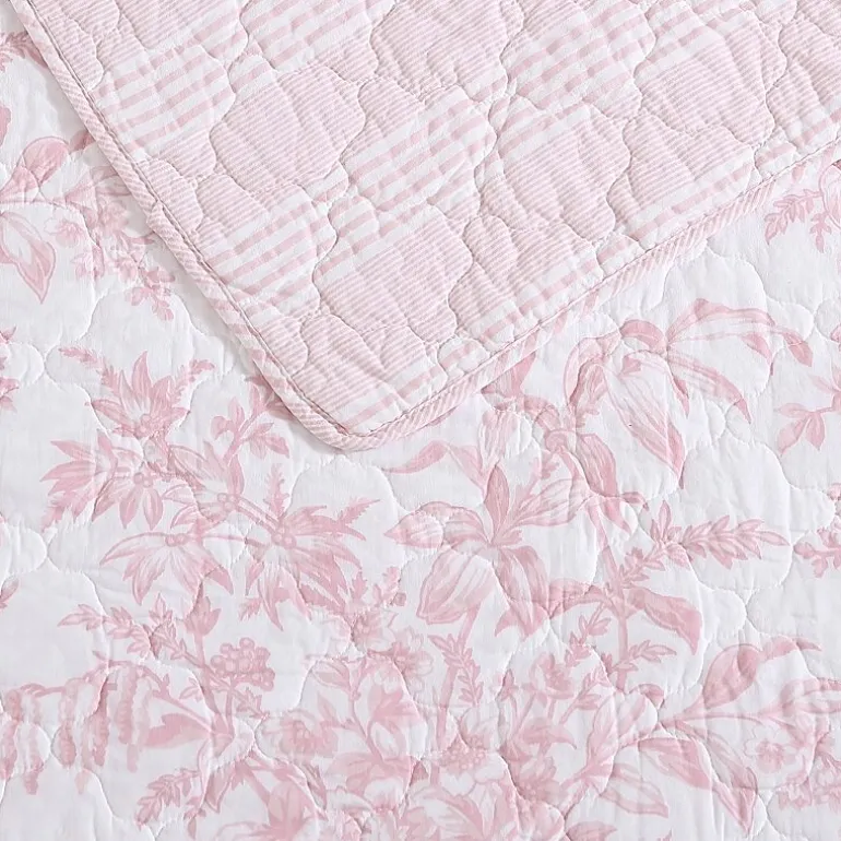 Laura Ashley Bedford Floral Reversible Quilt Set