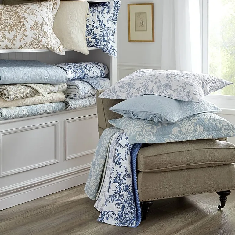 Laura Ashley Bedford Floral Reversible Quilt Set