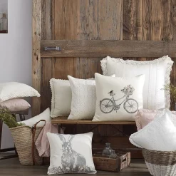Laura Ashley Charlotte Square Throw Pillow