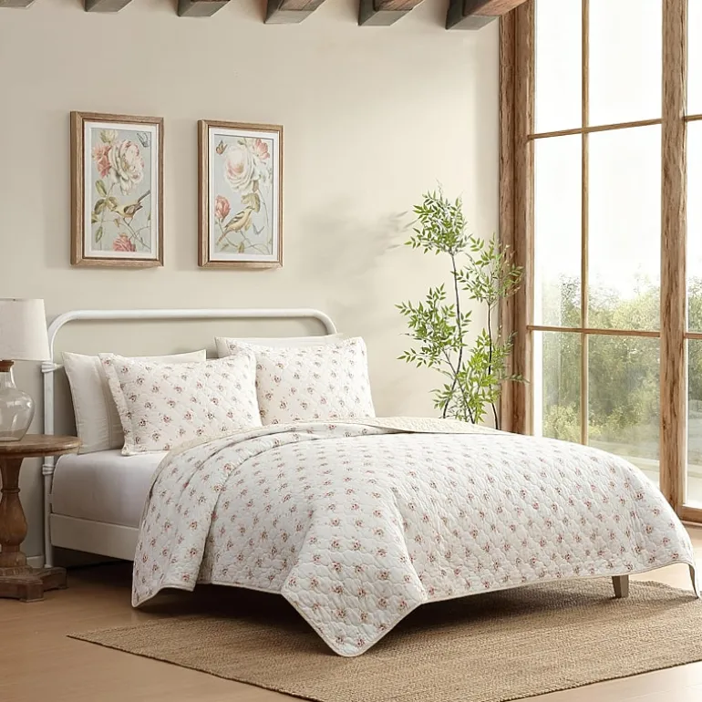 Laura Ashley Dorrie Easy Care Quilt Set