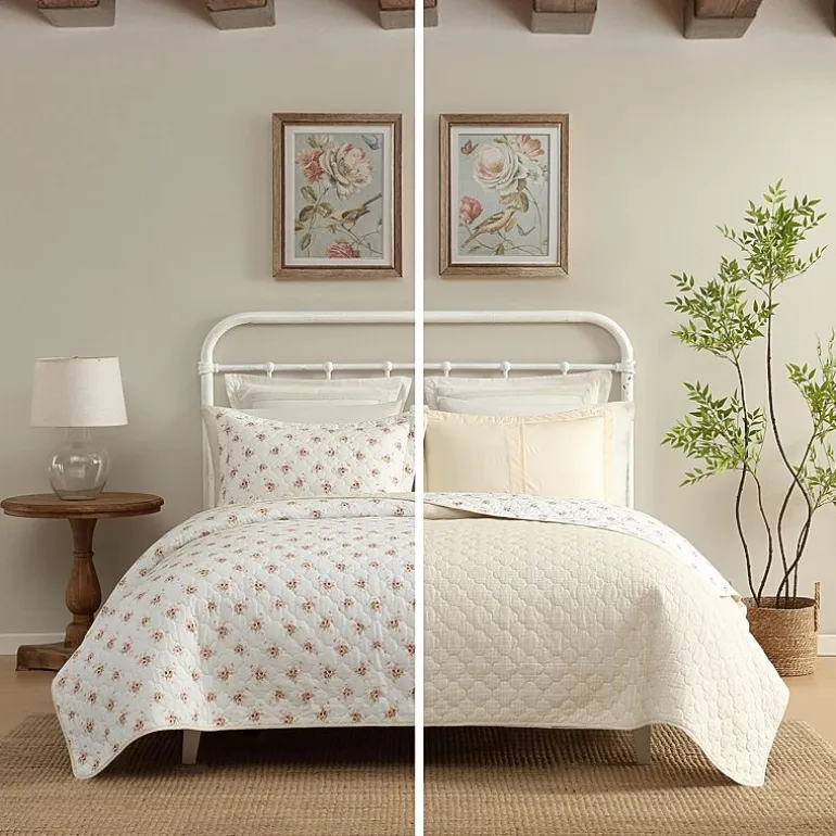 Laura Ashley Dorrie Easy Care Quilt Set