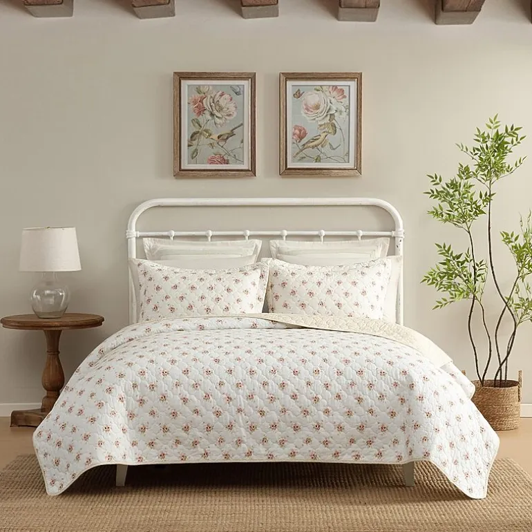 Laura Ashley Dorrie Easy Care Quilt Set