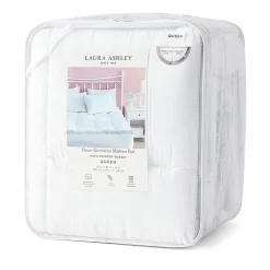 Laura Ashley Down Alternative Mattress Pad With Printed Gusset