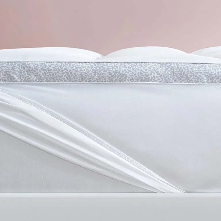 Laura Ashley Down Alternative Mattress Pad With Printed Gusset